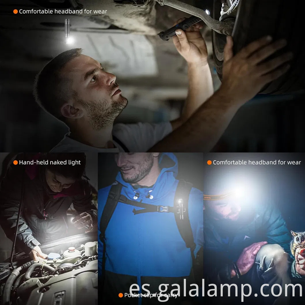 Luz de campamento LED de clip compacta para uso al aire libre